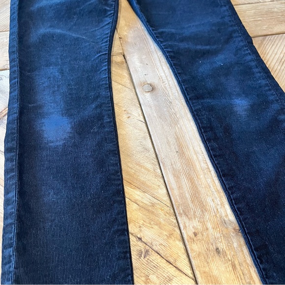 Hudson Distressed Corduroy Black Stretch Skinny Ankle Pants - 26 - Picture 4 of 12